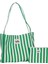 One Omuz Çantası – Hem Günlük Hem Tatil Şıklığı Mini Clutch Hediye - Yeşil Çizgili 5