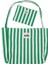 One Omuz Çantası – Hem Günlük Hem Tatil Şıklığı Mini Clutch Hediye - Yeşil Çizgili 6