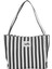 One Omuz Çantası – Hem Günlük Hem Tatil Şıklığı Mini Clutch Hediye - Siyah Çizgili 4
