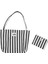 One Omuz Çantası – Hem Günlük Hem Tatil Şıklığı Mini Clutch Hediye - Siyah Çizgili 6