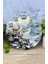 Beyaz Ahşap Yuvarlak Duvar Saati, Doğa Temalı, 33x33 cm, Kuvars Hareketli, 3D Görünüm 3