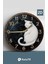 Sessiz yuvarlak ahşap duvar saati, kedi deseni, 33x33, beyaz, doğa temalı, kuvars hareketli 2