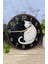 Sessiz yuvarlak ahşap duvar saati, kedi deseni, 33x33, beyaz, doğa temalı, kuvars hareketli 4