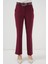 6538 Kemerli Ispanyol Paça Pantolon - Bordo 2