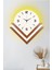 Dekoratif Ahşap Işıklı Beyaz Duvar Saati Büyük Boy 60X60 cm Ledli Duvar Saati - Valencia 1