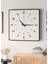 Modern Tasarım Ahşap Duvar Saati | Ceviz & Beyaz Mdf | 48CM Büyük Boy 6