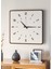 Modern Tasarım Ahşap Duvar Saati | Ceviz & Beyaz Mdf | 48CM Büyük Boy 7