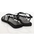 Siyah Ince Bantlı Sandalet 43301 4