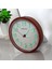 Fosforlu 3D Kabartma Rakam Mini Küçük Saat Duvar Saati Çap 22 cm Eskitme 1