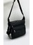 Krinkıl Su Geçirmez Kumaş Siyah Kadın Omuz Çantası 4100 1