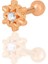 Gümüş Rose Zirkon Taşlı Kar Tanesi Tragus Helix Piercing Küpe SGTL12195ROSE 1