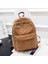 Saf Renk Kadife Sırt Çantası Moda Kadınlar Okul Sırt Çantası Kadınlar Sırt Çantası Genç Kız Okul Çantaları Kadın Mochila Bagpack Paketi Renk: Khaki/beden: 25X12X34CM (Yurt Dışından) 1