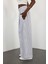 Beyaz Çizgili Poplin Pantolon 0155 5