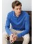 Erkek Polo Yaka Uzun Kollu Sweatshirt Saks 2