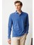 Erkek Polo Yaka Uzun Kollu Sweatshirt Saks 4