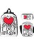 3pcs Keith Harings Sanat Sırt Çantası Erkek Kız Kalem Çantaları Için Set Seti Kitap Çantası Setleri Okul Öğrencileri Için Öğle Yemeği Kutusu Daypackcolor: Gösterildiği Gibi (Yurt Dışından) 1