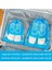5pcs/set Ayakkabı Depolama Torbası Kalınlaşmış Dokuma Kumaş Kayış Ağızlı Büyük Kapasiteli Seyahat Su Geçirmez Ayakkabı Torbası Nem Geçirmez Boyut: 43.5X32CM/RENK: Mavi 5pcs (Yurt Dışından) 1