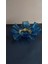 Elite Vintage Lokumluk Şekerlik Sunum Tabak Marul Cam Tealight Mumluk 1 Adet 1 Adet 1