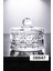 Elite Lüx Kristal Büyük Kapaklı Cam Şekerlik & Cam Lokumluk, Kesme Cam Lüx Şekerlik 10CM*10.5CM (4 Model) 1 Adet 3