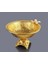Elite Çiçekli Gold Ren Metal Ayaklı Çerez-Lokum Kasesi 1 Adet 3