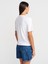 31840 V Yaka Kısa Kollu T-Shirt-Beyaz 2