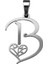 925 Ayar Gümüş Kolye Harf B SM6016 2