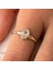 Signity Swarovski Taşlı Tek Taş Evlilik Teklifi Yüzüğü-0.90 Karat Kristal Opal 925 Ayar Gümüş Yüzük 3