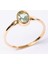 Gümüş Yüzük - Green Taşlı Tek Taş Evlilik Teklifi Yüzüğü-0.90 Karat Kristal Opal 925 Ayar Gümüş Yüzük 5
