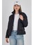 Siyah Oversize Dik Yaka Şişme Mont 4010 2