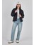 Siyah Oversize Dik Yaka Şişme Mont 4010 3