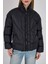 Siyah Oversize Dik Yaka Şişme Mont 4010 4