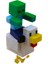 Minecraft Tavuk Zombi - Minecraft Temalı 3D Figür 2