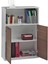 Adore Nkt 23 Nb 1 New York 3 Katlı 2 Kapaklı Kitaplık Noce Lake Beyaz 76X110X34 Cm 3
