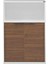 Adore Nkt 23 Nb 1 New York 3 Katlı 2 Kapaklı Kitaplık Noce Lake Beyaz 76X110X34 Cm 5