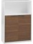 Adore Nkt 23 Nb 1 New York 3 Katlı 2 Kapaklı Kitaplık Noce Lake Beyaz 76X110X34 Cm 6