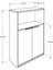 Adore Nkt 23 Nb 1 New York 3 Katlı 2 Kapaklı Kitaplık Noce Lake Beyaz 76X110X34 Cm 7
