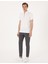 Erkek Ekru Slim Fit Tişört 50302623-VR019 4