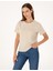 Kadın Kum Regular Fit Basic Tişört 50305766-VR085 1