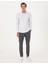 Erkek Gri Kareli Slim Fit Uzun Kollu Gömlek 50307263-VR024 4