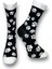 5'li Unisex Esnek Müzik Festivali Panda Pati Desenli Karışık Renkli Nefes Alabilen Soket Çoraplar 4