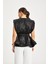 Kadın Işıltılı Kemerli Peplum Bluz – V Yaka, Omuz Vatkalı, Şık Gece Kombini 6