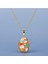 Glaze Modern El Yapımı Emaye 925 Ayar Gümüş 14 Ayar Altın Kaplı Hediye Özel Tasarım Kolye Küpe Seti 1