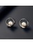 Pearl Inci Taşlı Silver Gümüş Kaplı Renk Kolye Küpe Sade Şık Sevgililer Günü Hediye Takı Seti 2