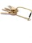Wilson Keyring Enameled Brass/ Black- Pirinç Anahtarlık Altın-Siyah Paslanmaz Çelik 3