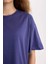Kadın Kısa Kol T-Shirt V4136AZ/PR160 Vıolet 2