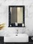 Safir Stil 60X45 Siyah Raflı Banyo Aynası 1