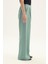 Elvira 100% Keten Palazzo Pantolon Yeşil 4