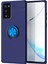 Samsung Galaxy Note 20 Kılıf Range Yüzüklü Silikon - Mavi Inslm 1