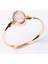 Gümüş Yüzük - Pembe Quarts Taşlı Tek Taş Evlilik Teklifi Yüzüğü-0.90 Karat Kristal Opal 925 Ayar Gümüş Yüzük 3