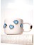 24K Altın Süslemeli Mavi Nazar Kalp Temalı El Yapımı Seramik Mug 4
